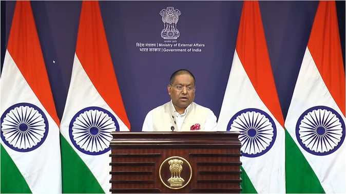 कश्मीर पर दूसरे देश की मध्यस्थता भारत को मंजूर नहीं: विदेश मंत्रालय